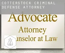 Cotterstock  criminal defense attorney