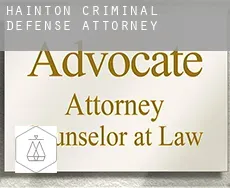 Hainton  criminal defense attorney