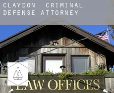 Claydon  criminal defense attorney