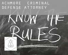 Achmore  criminal defense attorney