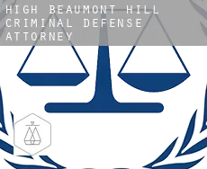 High Beaumont Hill  criminal defense attorney